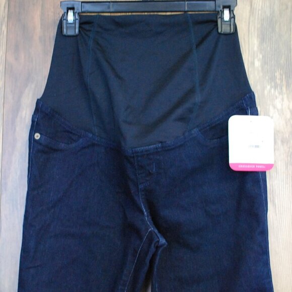NWT Isabel Maternity by Ingrid & Isabel Stretch Jegging Dark Wash Jean 2 - Picture 1 of 5